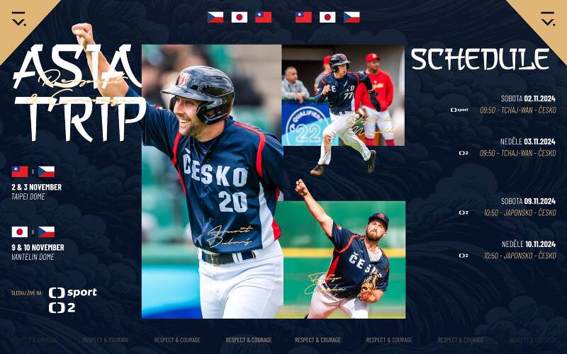 Baseballisté na Tchai-wanu a v Japonsku